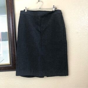 J.Crew 100% Wool Gray Skirt Size 10